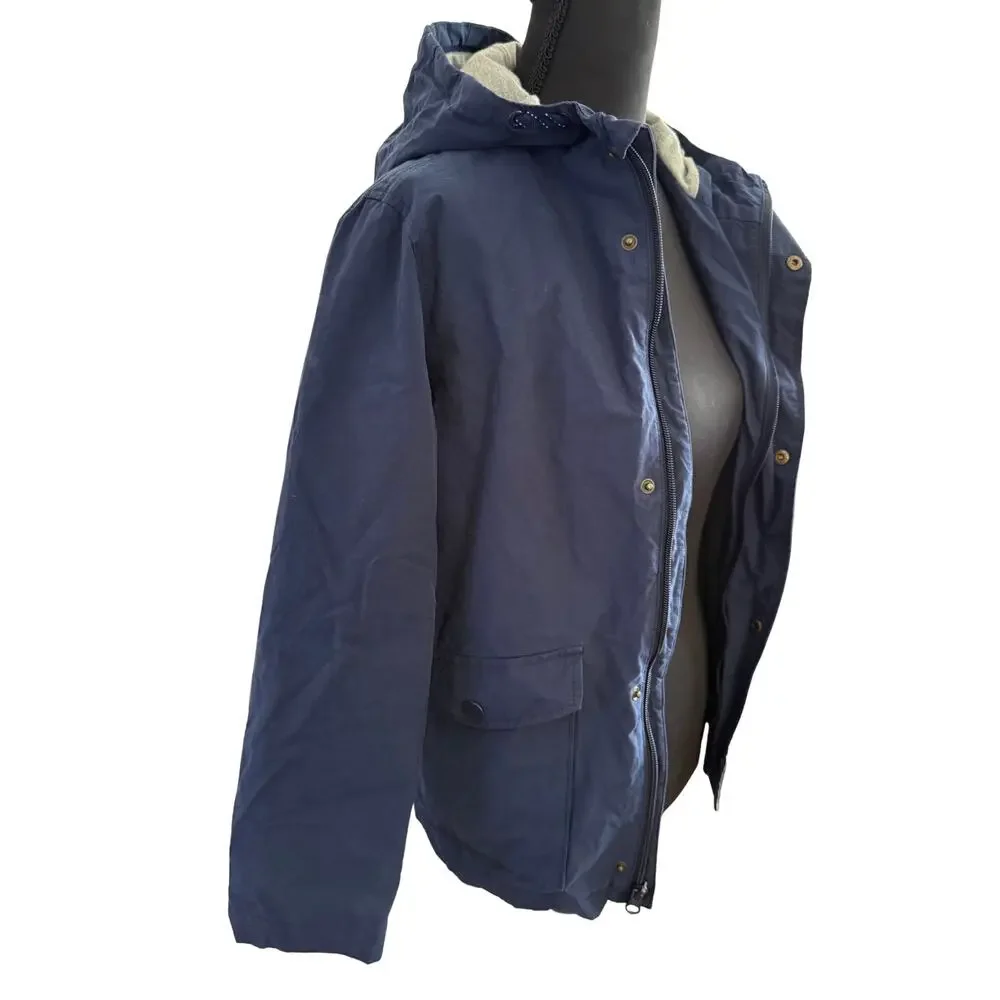 Boys Navy Blue Lined Rain/Wind Jacket Size Med 10/12 by‎ Old Navy